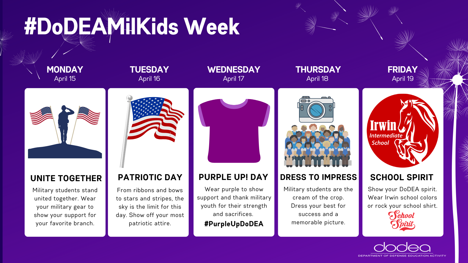 #DoDEAMilKids Week at Irwin 2024