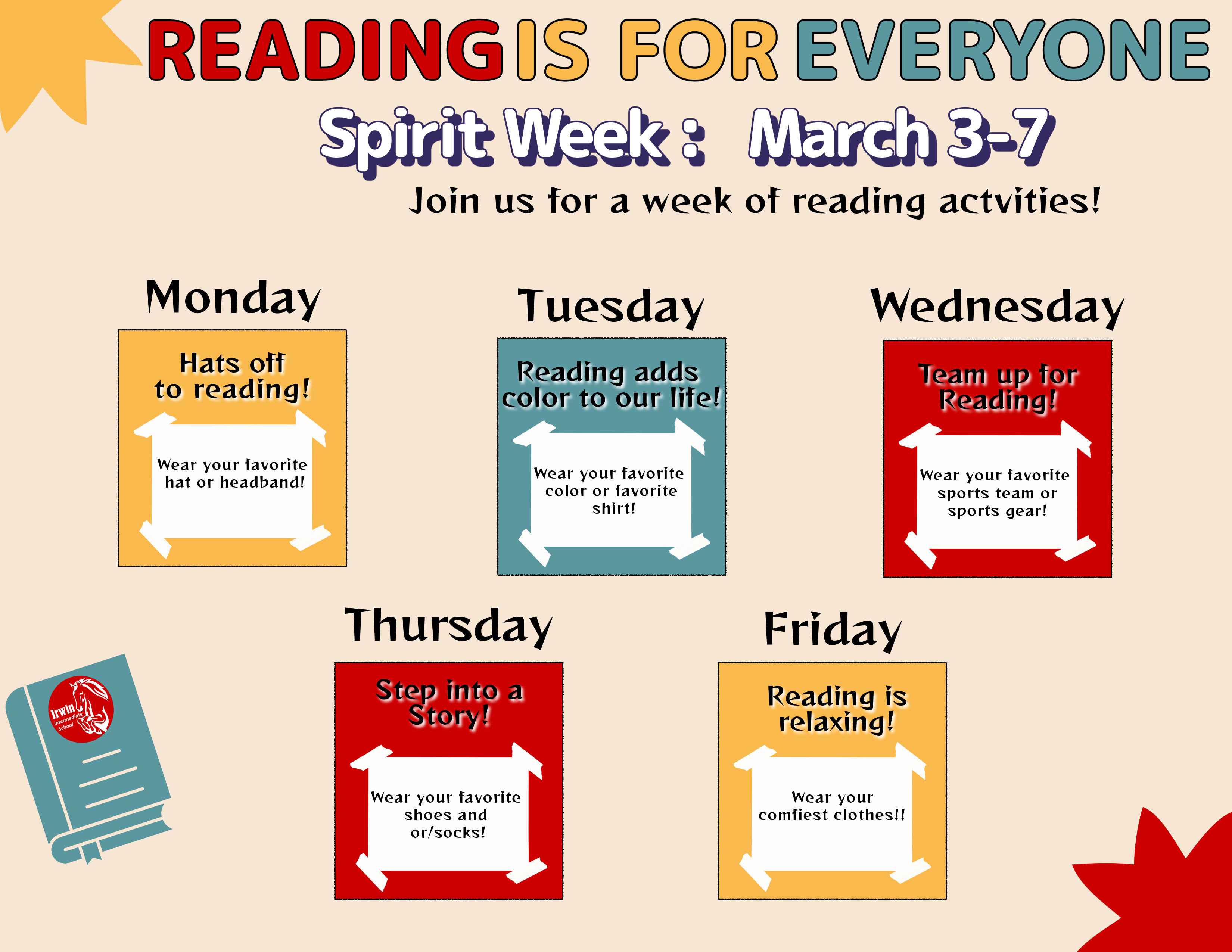 Reading is for Everyone Spirit Week